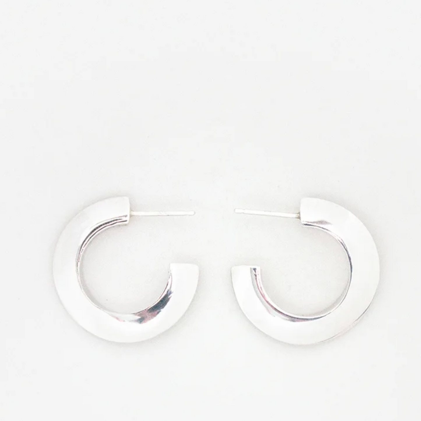 Sterling Silver Hoop Earrings by Luz Ortiz New York