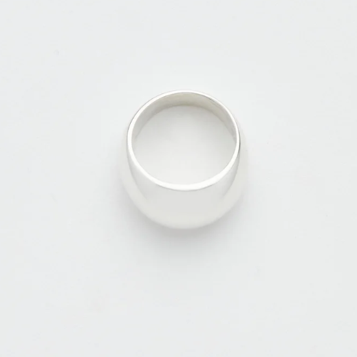 Sterling Silver Dome Ring by Luz Ortiz New York
