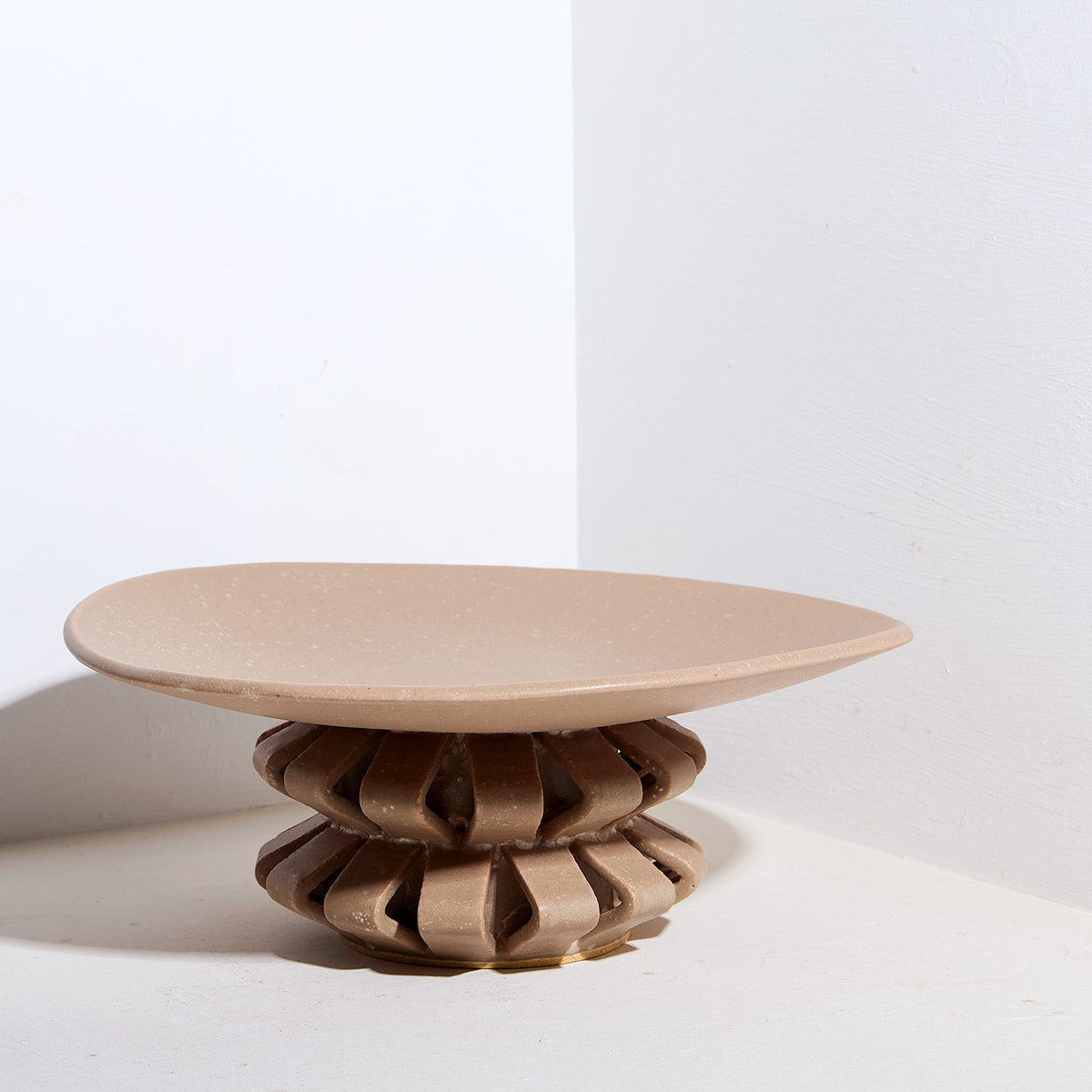 Tall Pointer Stoneware Bowl in Taupe | Warner Walcott