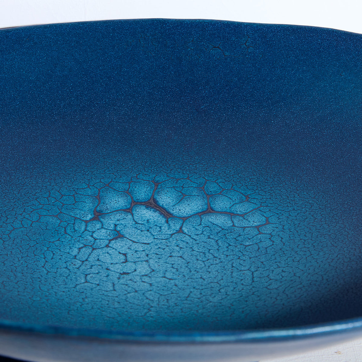 Stoneware Footed Ring Bowl in Blue| Warner Walcott