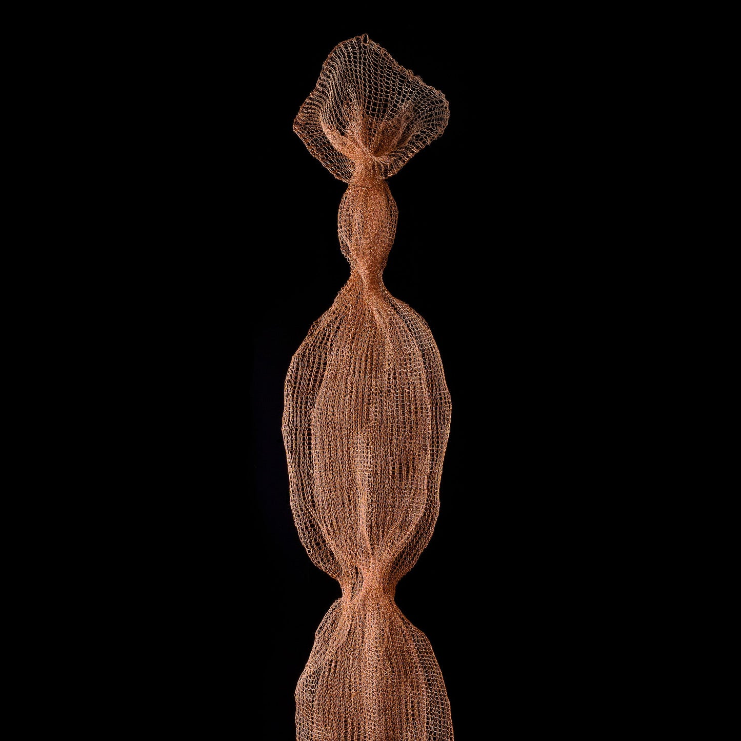 Susan Freda copper wire hanging sculpture 