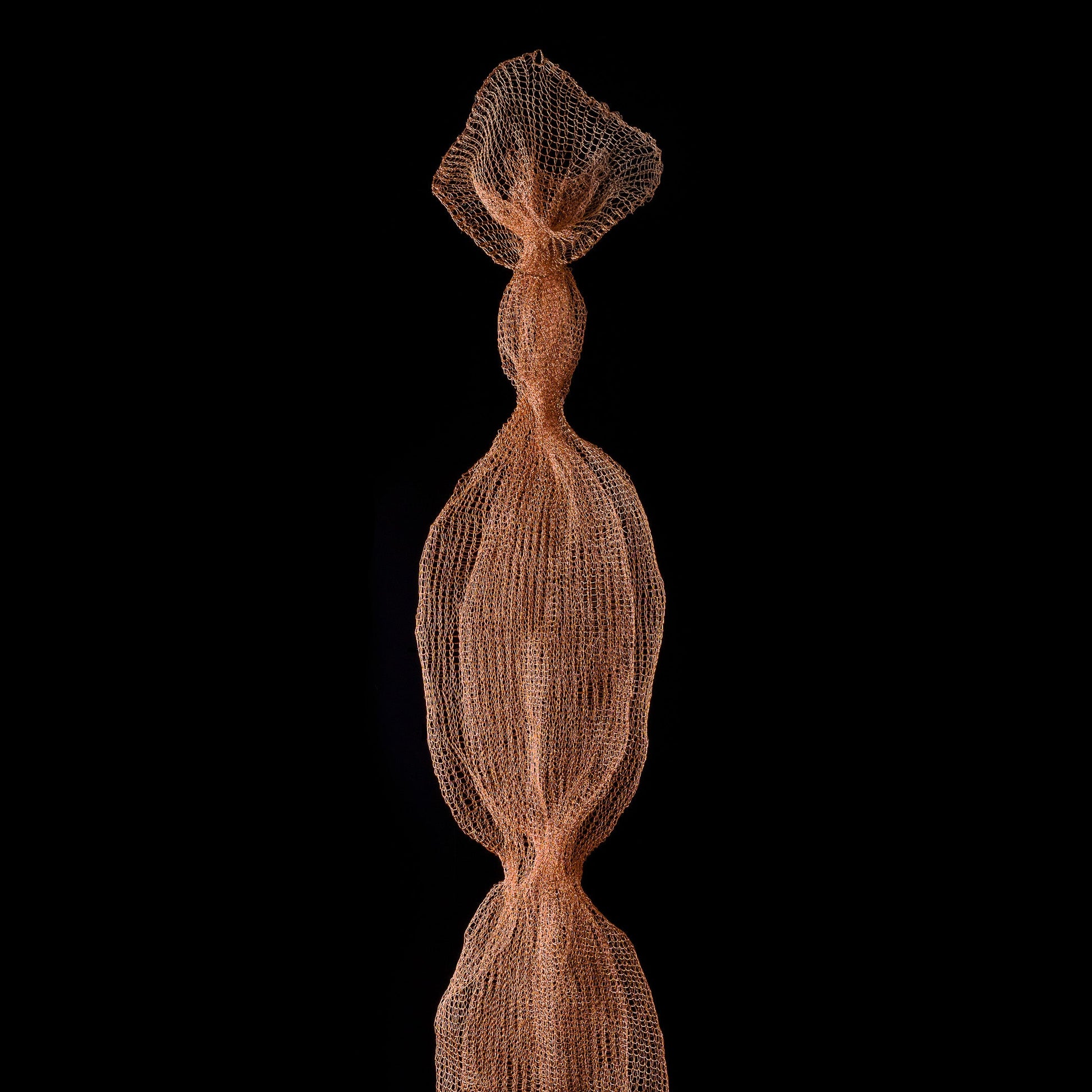 Susan Freda copper wire hanging sculpture 