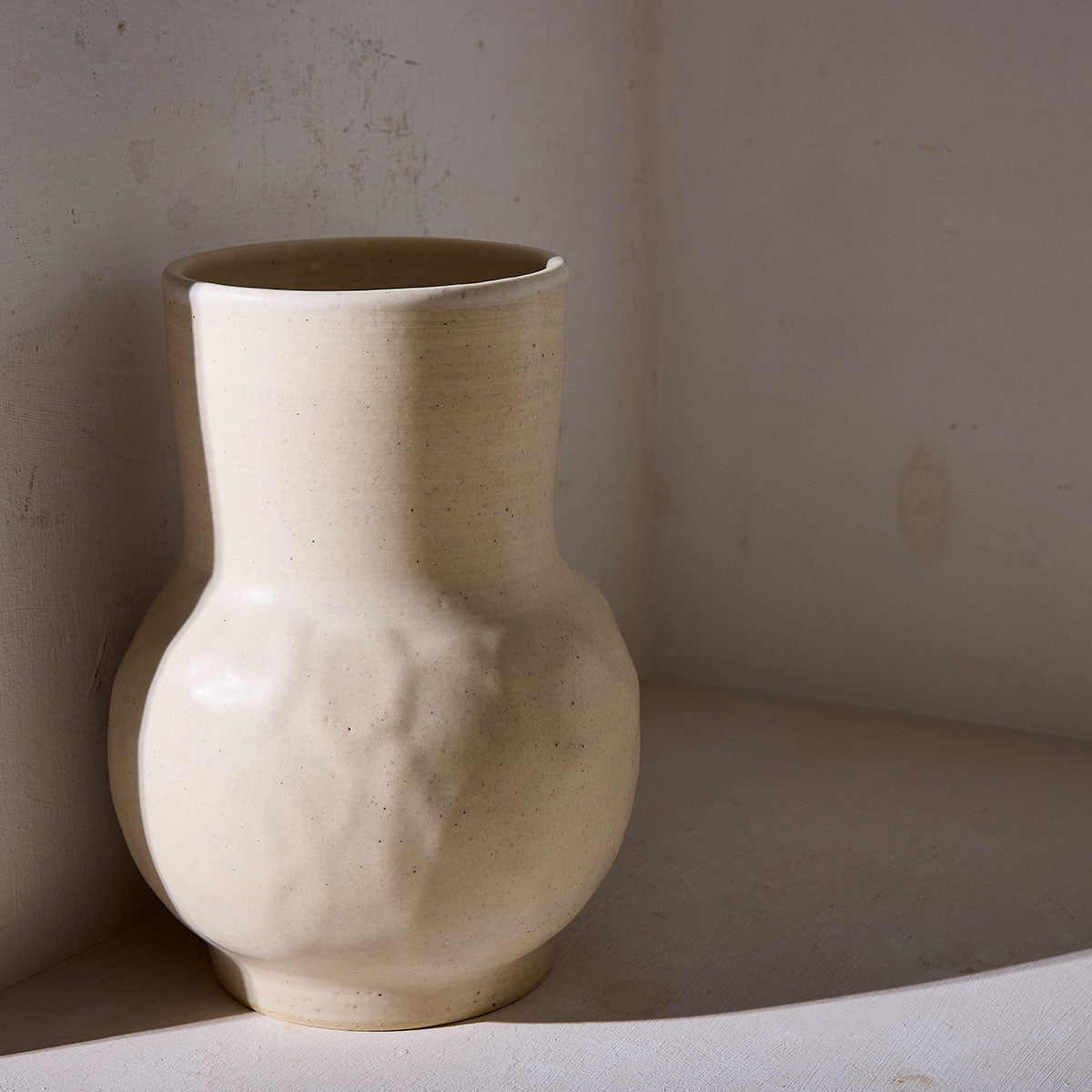 Twombly Stoneware Vase in Frost  | Warner Walcott