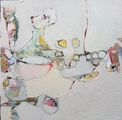 Afternoon Tea | Framed Oil and Acrylic Painting by Lynn Christian