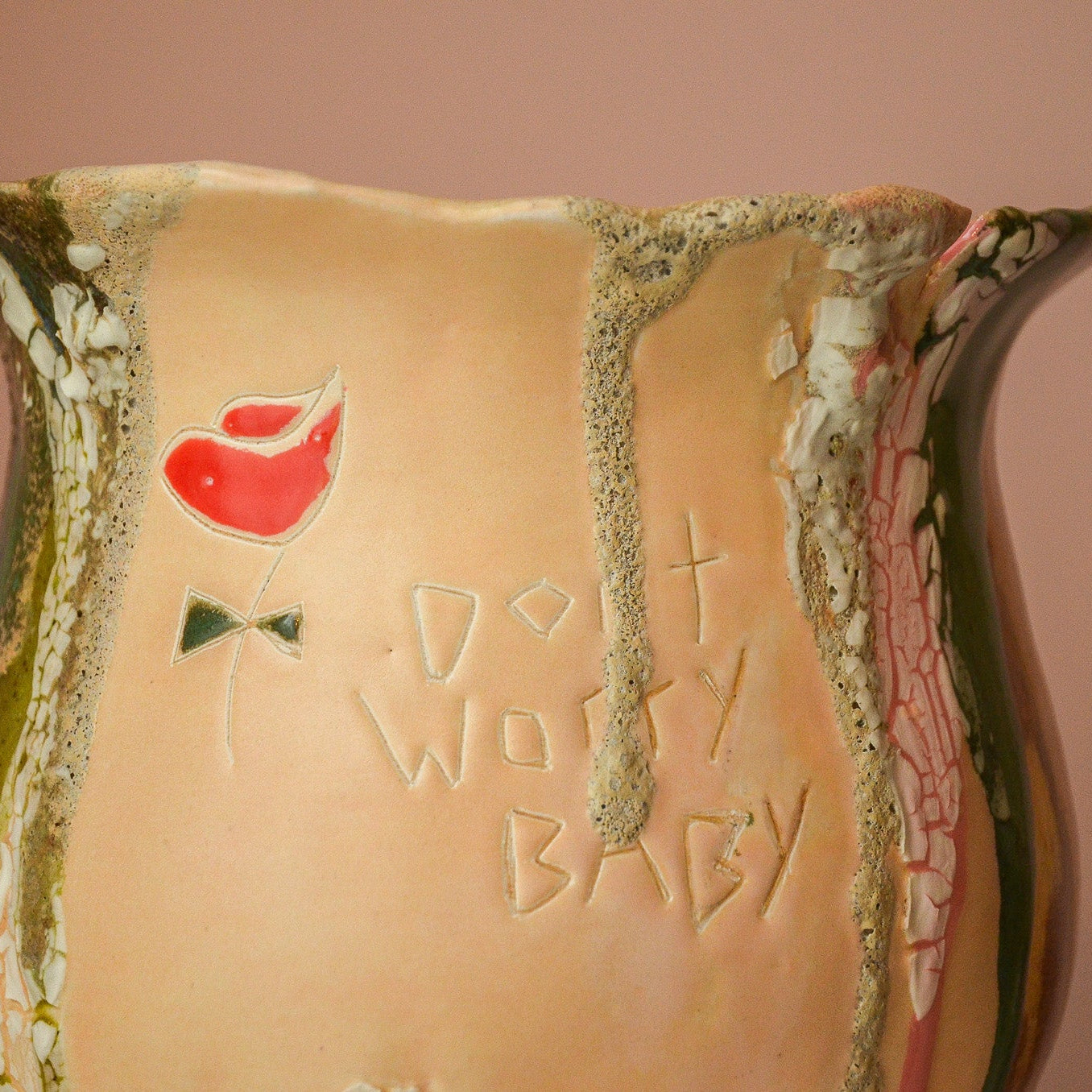 Sasha Court |  Don't Worry Baby Ceramic Vase