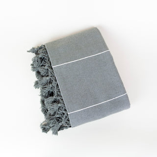 Oaxacan Twin Cotton Coverlet | Green or Grey