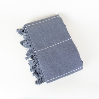 Oaxacan Twin Cotton Coverlet | Green or Grey