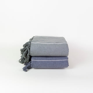 Oaxacan Twin Cotton Coverlet | Green or Grey