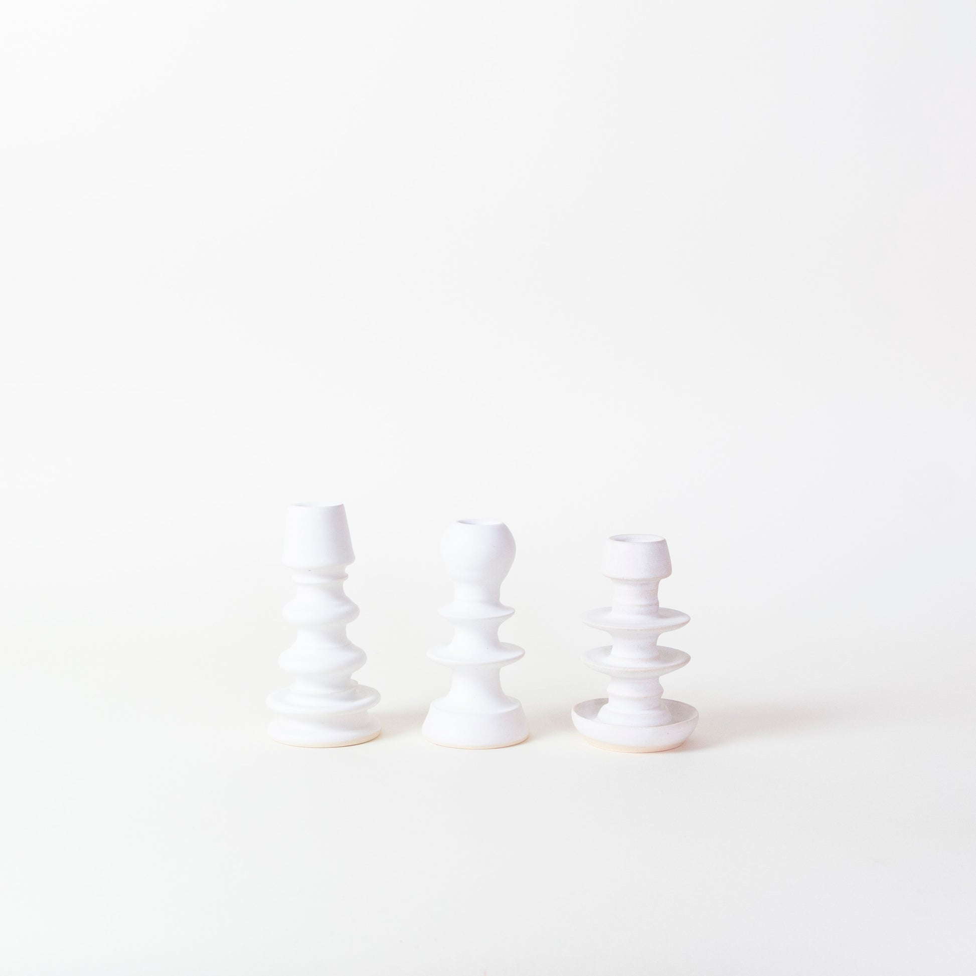 Sculptural Ceramic Candlestick Holder
