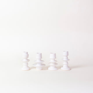 Sculptural Ceramic Candlestick Holder