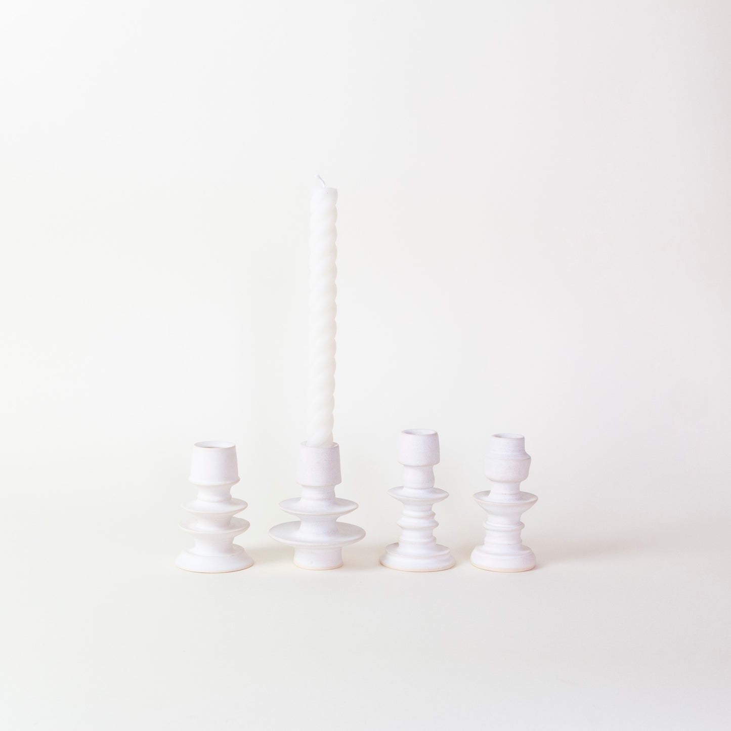 Sculptural Ceramic Candlestick Holder
