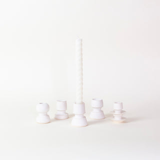 Sculptural Ceramic Candlestick Holder