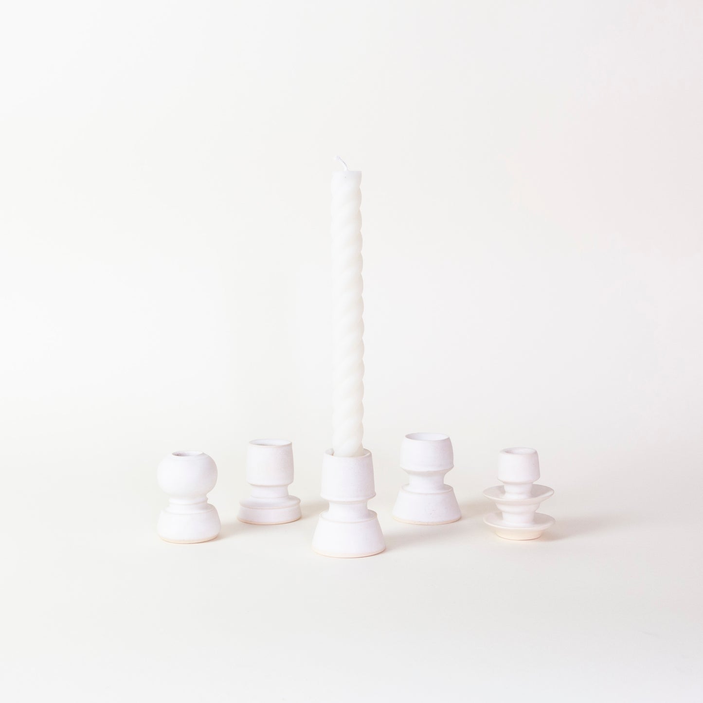 Sculptural Ceramic Candlestick Holder