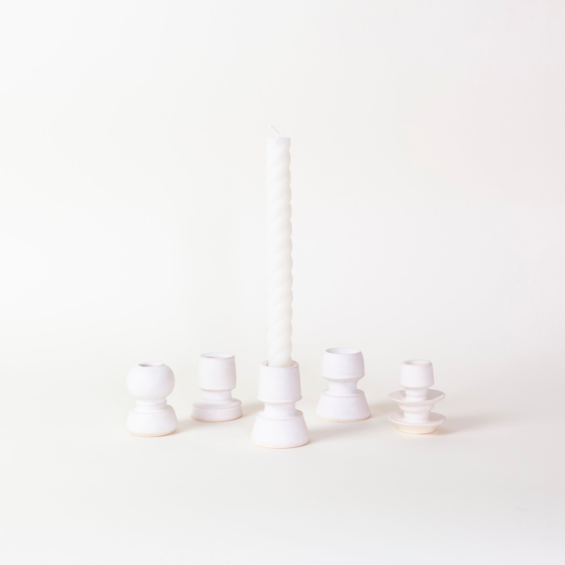 Sculptural Ceramic Candlestick Holder