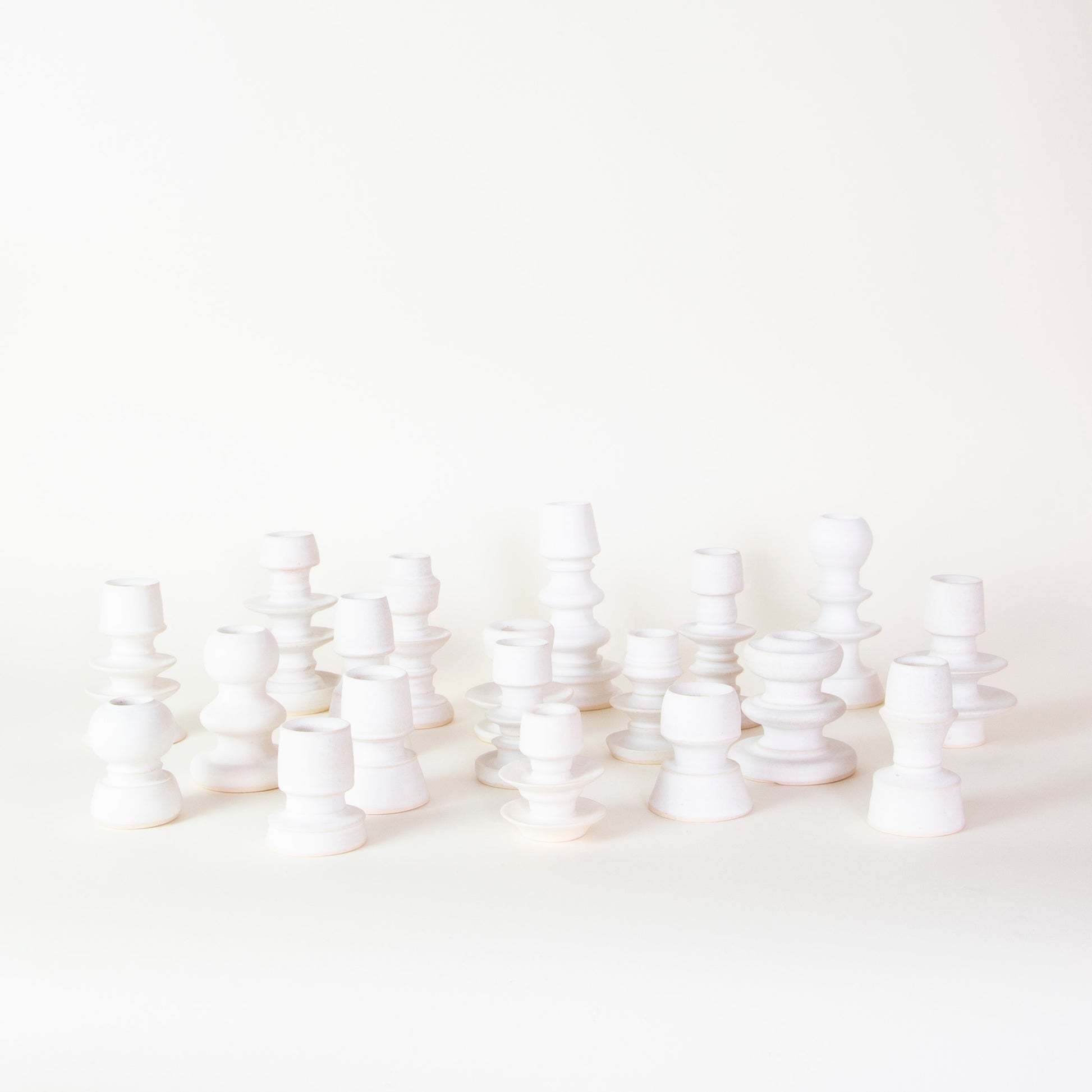 Sculptural Ceramic Candlestick Holder