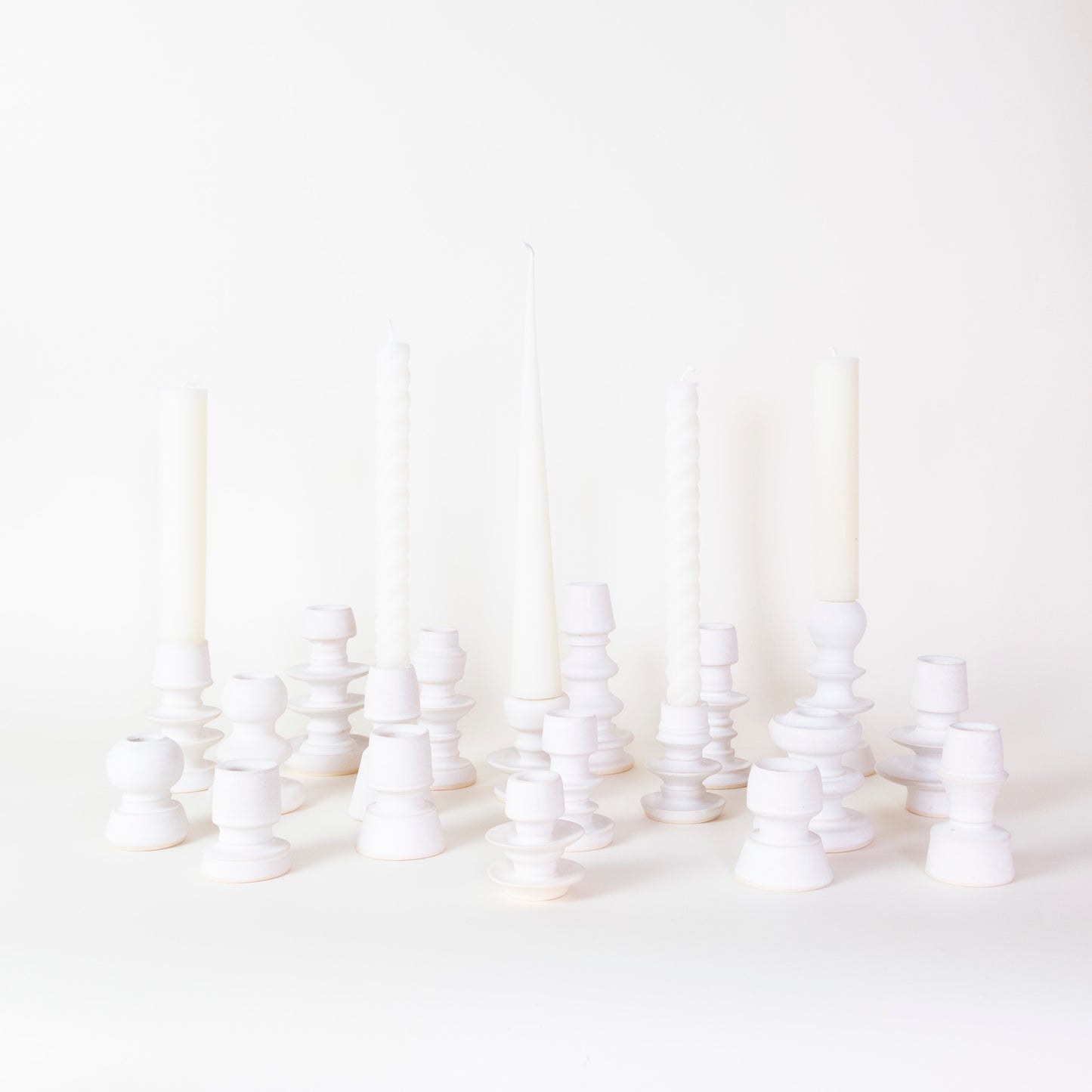 Sculptural Ceramic Candlestick Holder