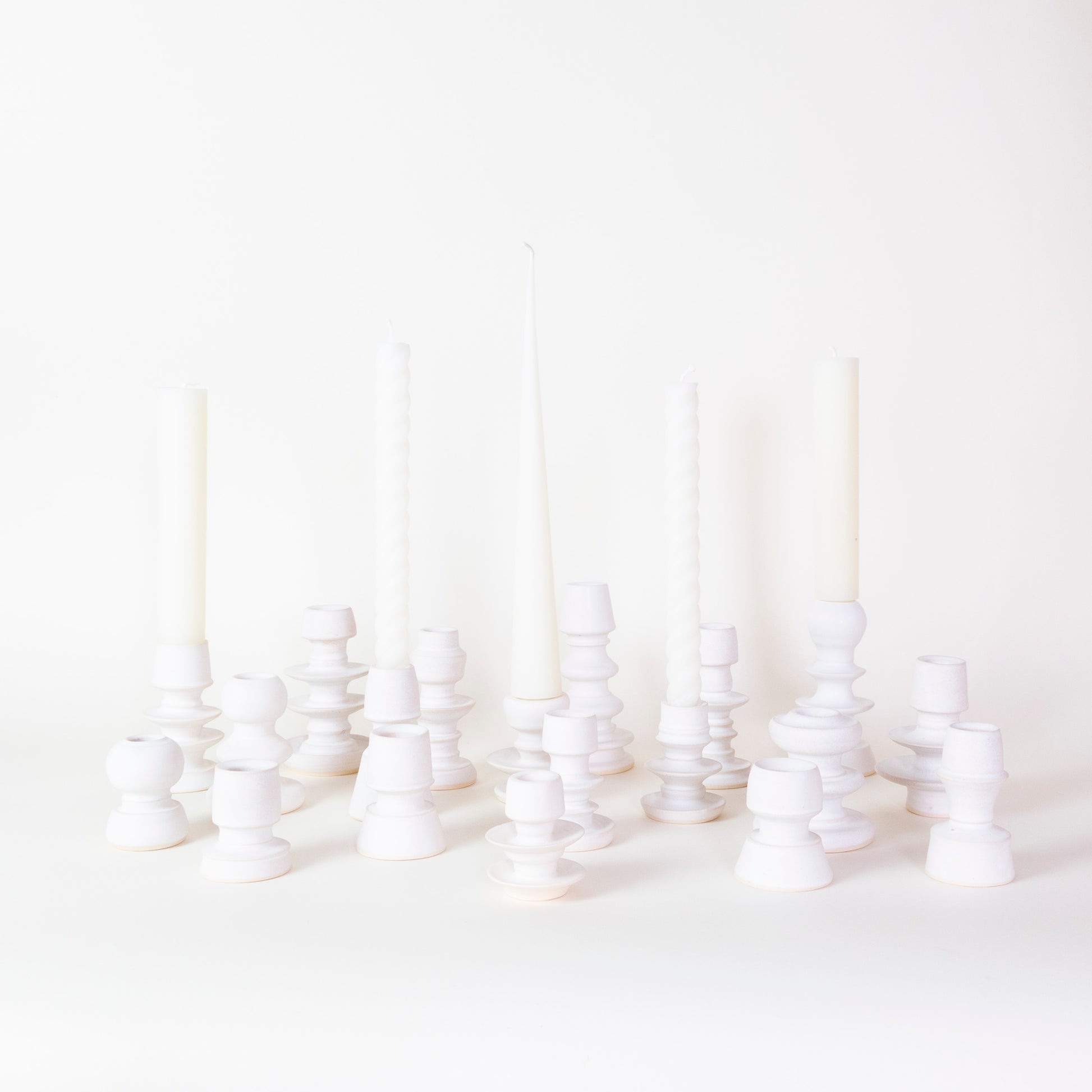Sculptural Ceramic Candlestick Holder