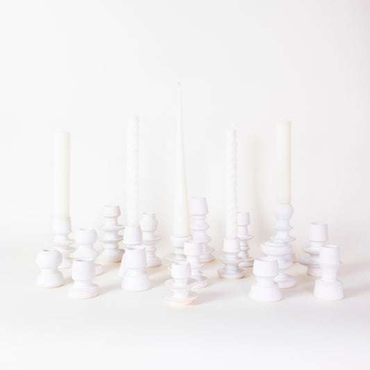 Sculptural Ceramic Candlestick Holder