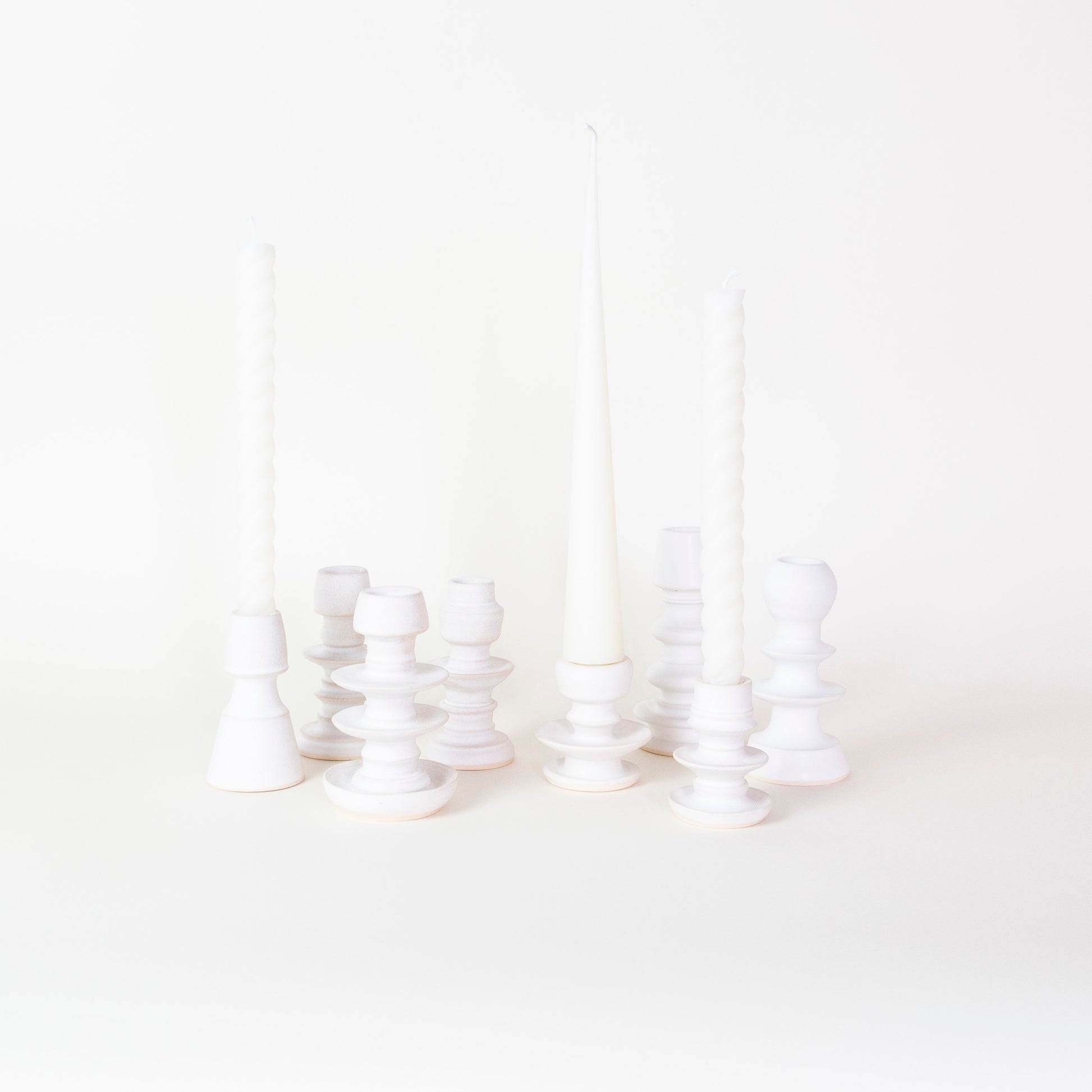 Sculptural Ceramic Candlestick Holder
