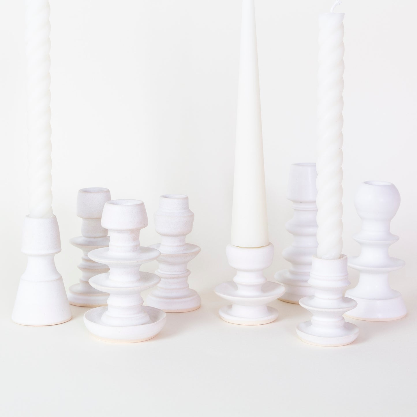 Sculptural Ceramic Candlestick Holder