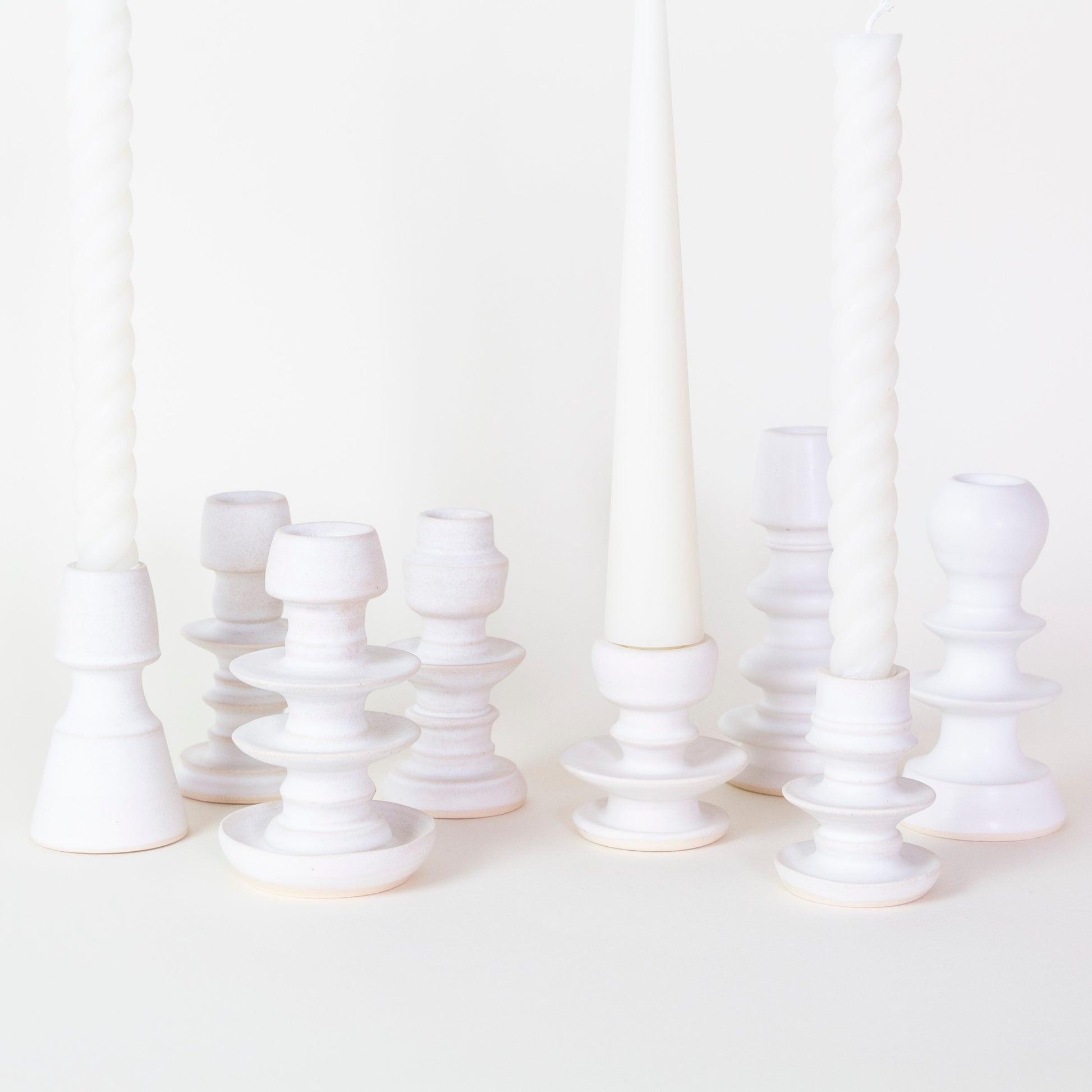 Sculptural Ceramic Candlestick Holder
