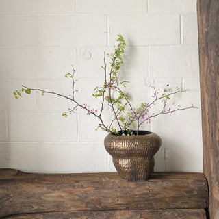 Bronze Textured Vessel I by Sarah Mijares Fick
