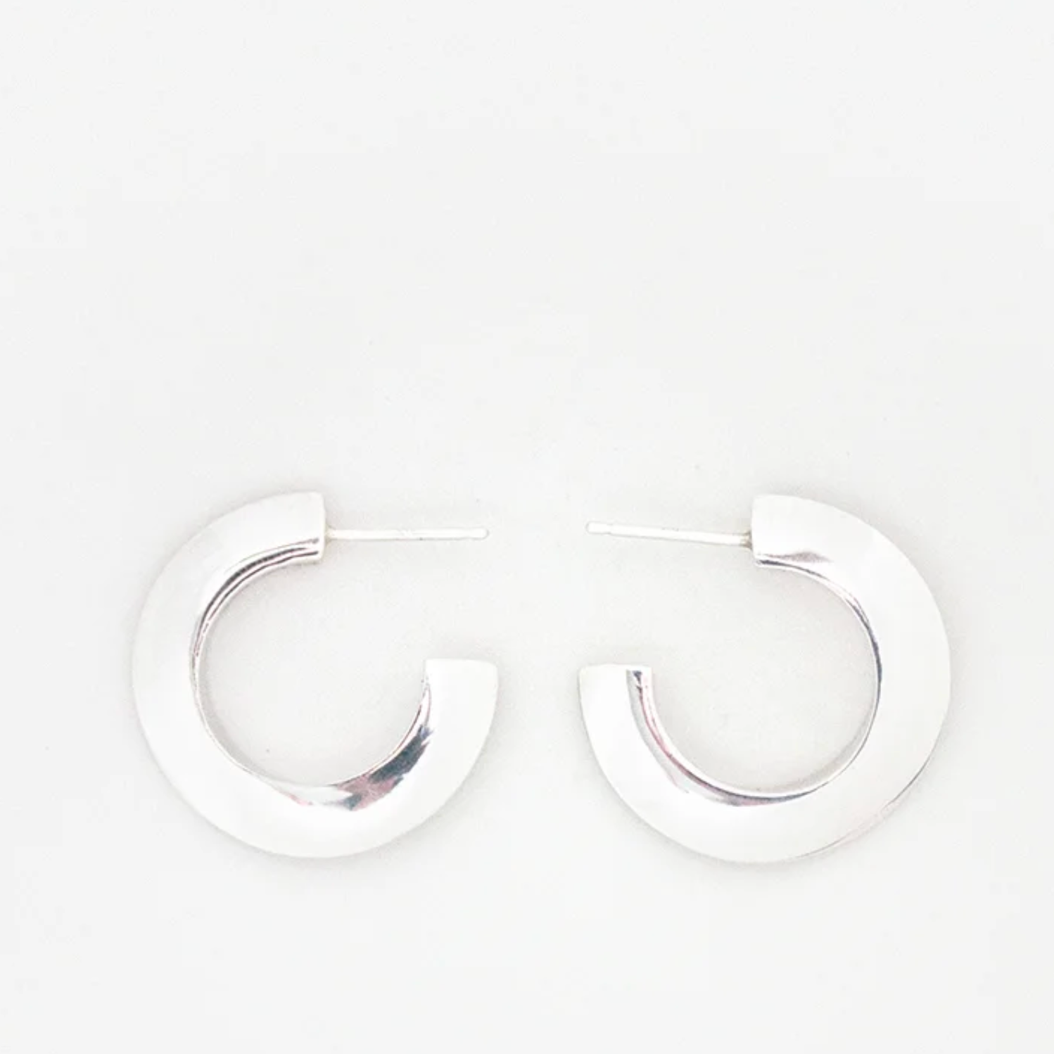 Sterling Silver Hoop Earrings by Luz Ortiz New York
