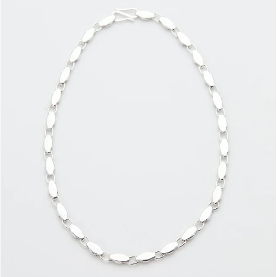 Silver chain necklace by Luz Ortiz New York
