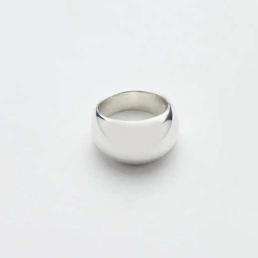 Sterling Silver Dome Ring by Luz Ortiz New York