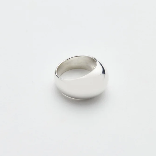 Sterling Silver Dome Ring by Luz Ortiz New York