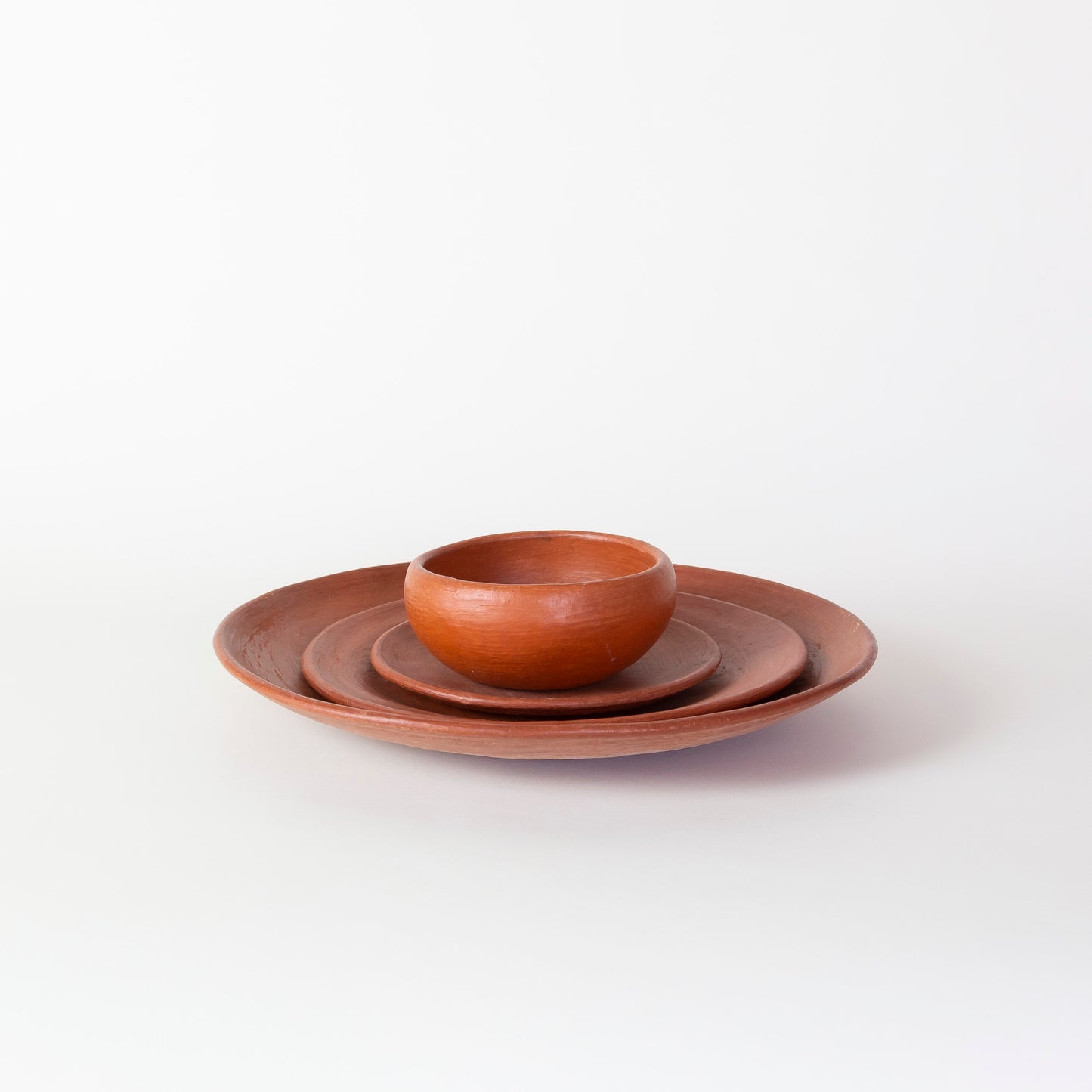 Oaxacan Red Clay Round Dinner Plate