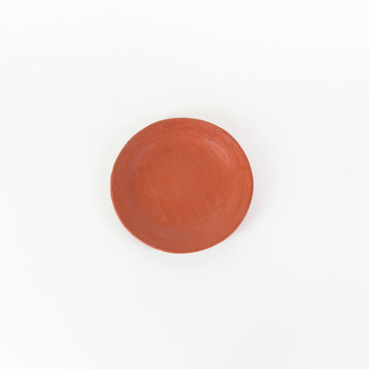 Oaxacan Red Clay Round Dinner Plate