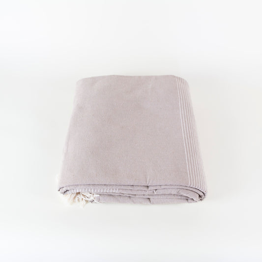 Oaxacan King Cotton Coverlet | Stripes + Tassels