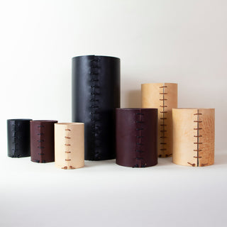 Leather Wrapped Vase | Made Solid
