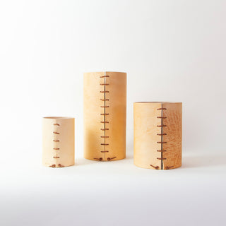 Leather Wrapped Vase | Made Solid