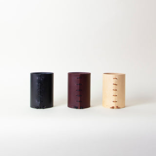 Leather Wrapped Vase | Made Solid