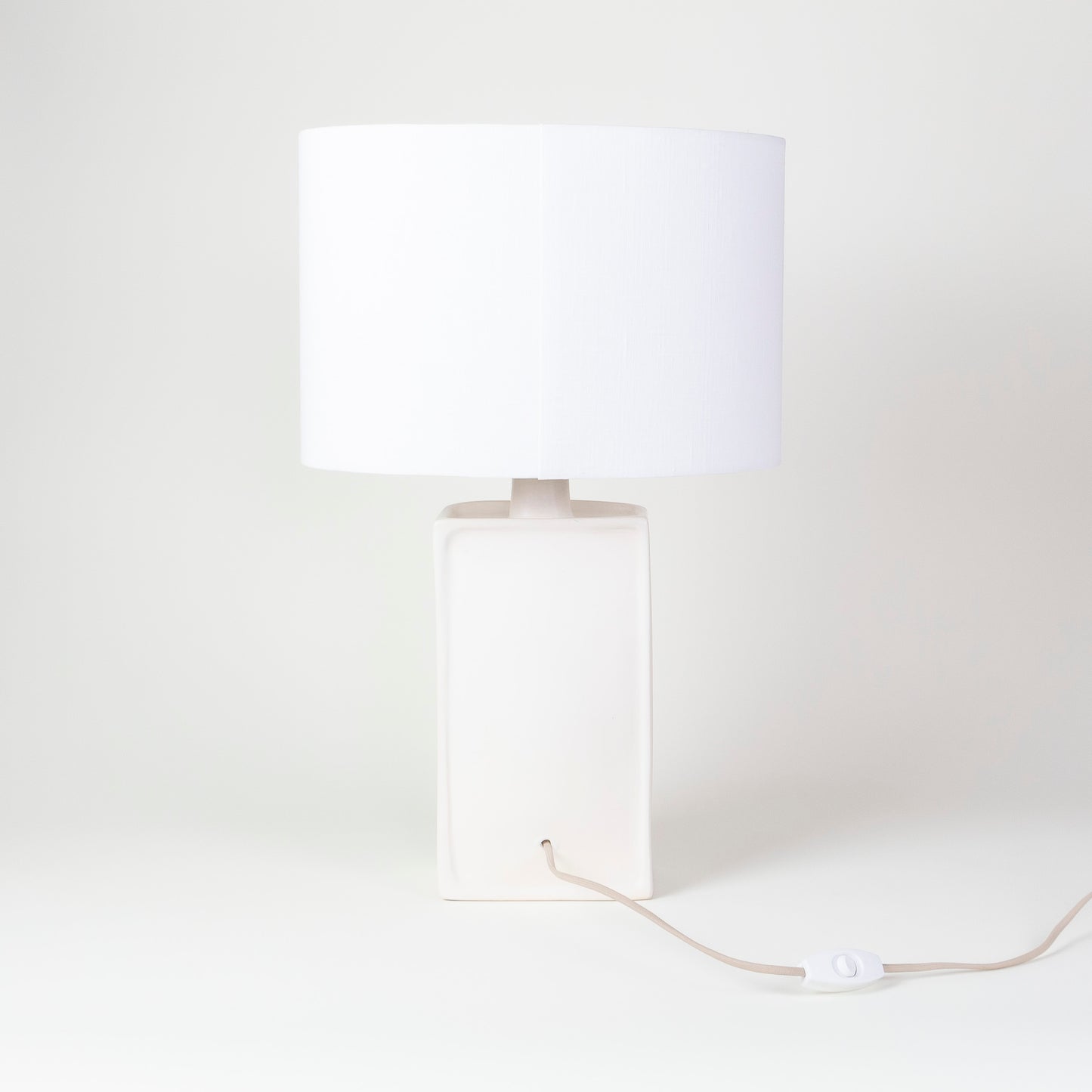 White Ceramic Lamp No. 2 | Quluzeh Designs