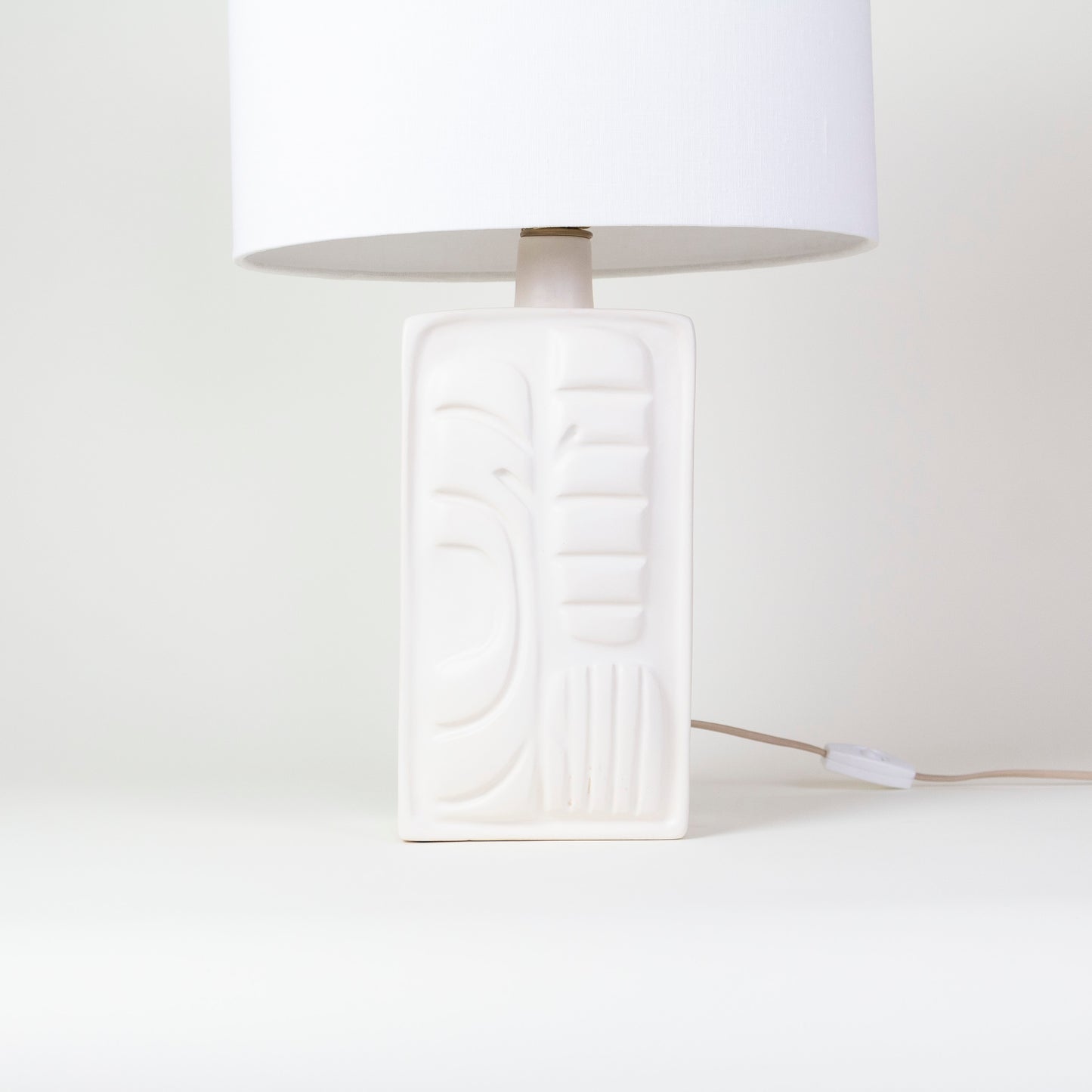 White Ceramic Lamp No. 2 | Quluzeh Designs