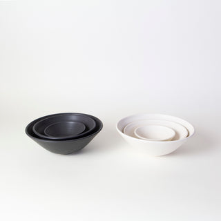 Grayson Nesting Bowls | White + Black